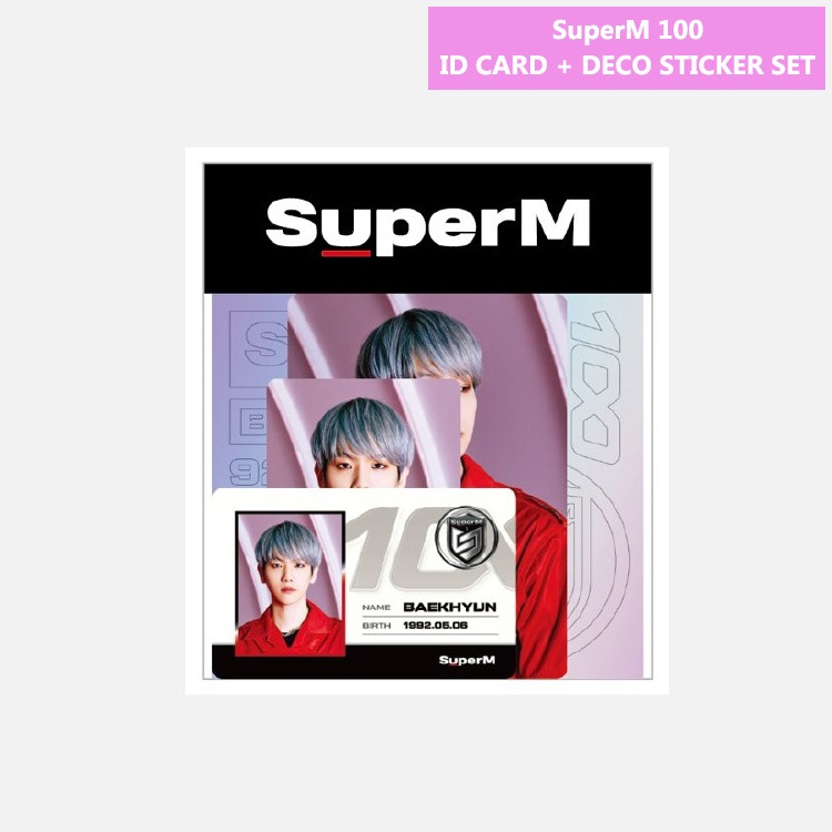 SuperM ID CARD + DECO STICKER SET_100��SMTOWN&STORE��