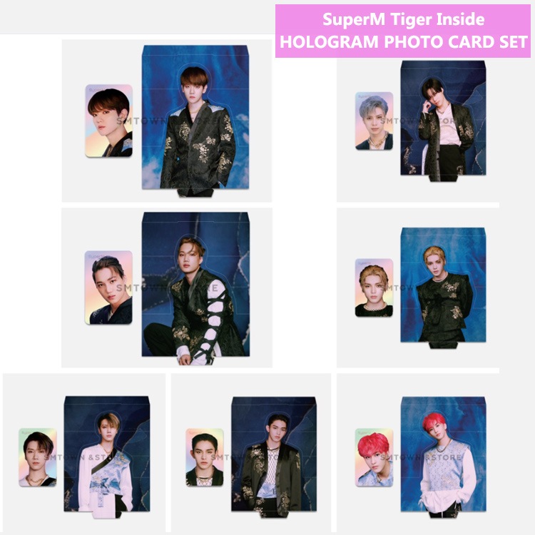 SuperM HOLOGRAM PHOTO CARD SET_Tiger Inside��SMTOWN&STORE��