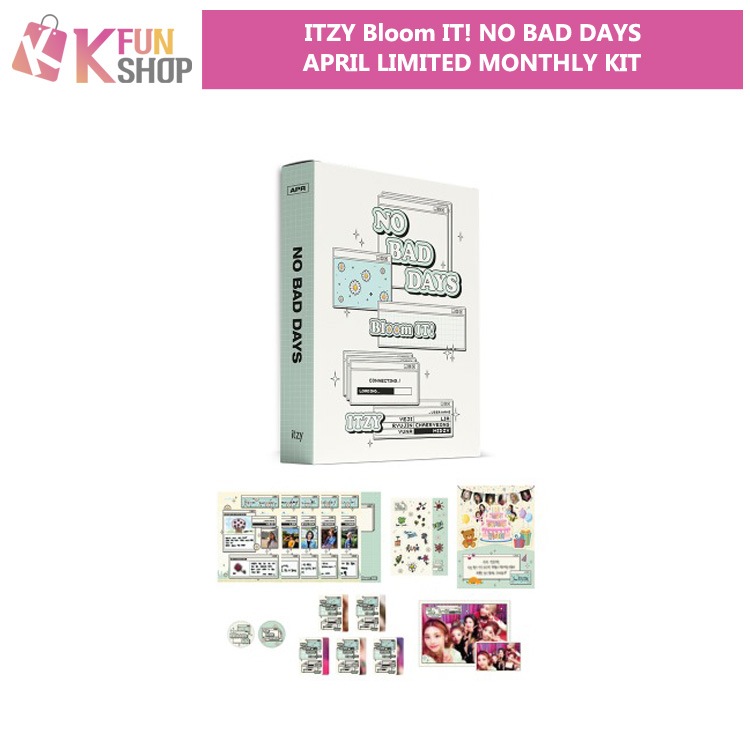 ��ͽ���ITZY APRIL LIMITED MONTHLY KIT(BLOOM IT) _NO BAD DAYS��JYP OFFICIAL MD��