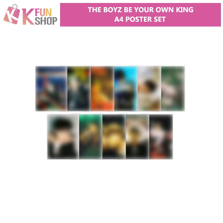 ��ͽ���THE BOYZ A4 POSTER SET��BE YOUR OWN KING OFFICIAL MD��