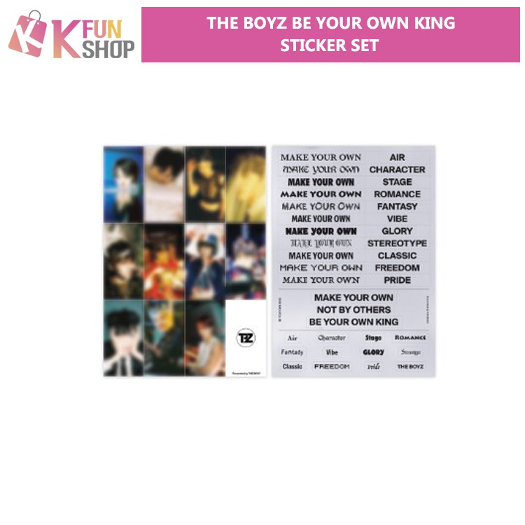 ��ͽ���THE BOYZ STICKER SET��BE YOUR OWN KING OFFICIAL MD��