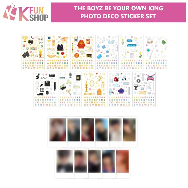 ��ͽ���THE BOYZ PHOTO DECO STICKER SET��BE YOUR OWN KING OFFICIAL MD��
