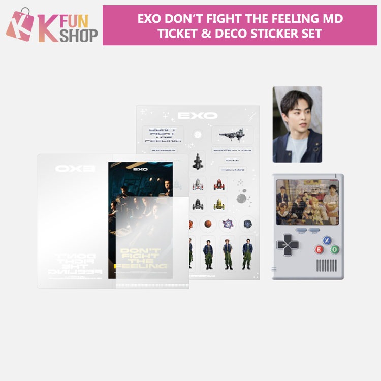 ͽEXO TICKET & DECO STICKER SET_DONT FIGHT THE FEELING Official MDSMTOWN&STORE