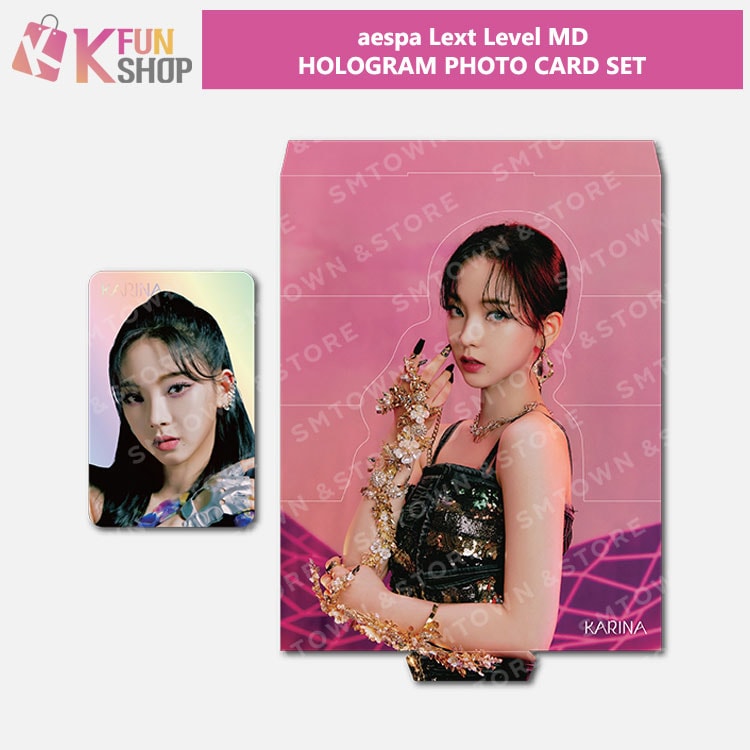 ͽaespa HOLOGRAM PHOTO CARD SET_Next Level Official MDSMTOWN&STORE