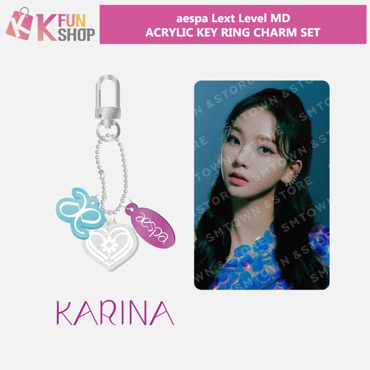 ��ͽ���aespa ACRYLIC KEY RING CHARM SET_Next Level Official MD��SMTOWN&STORE��