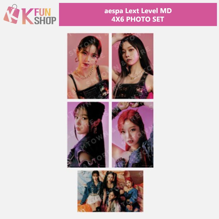 ͽaespa 4X6 PHOTO SET_Next Level Official MDSMTOWN&STORE