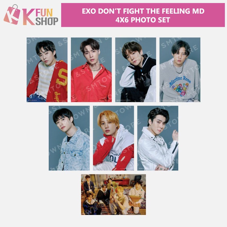 ��ͽ���EXO 4X6 PHOTO SET_DON��T FIGHT THE FEELING Official MD��SMTOWN&STORE��