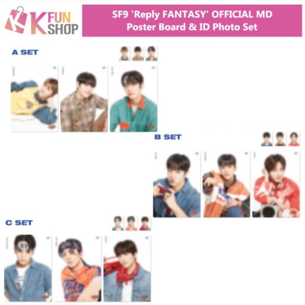 Sf9 Layout 【予約】SF9 Poster Board & ID Photo Set_Reply FANTASY OFFICIAL MD「FNC STORE」
