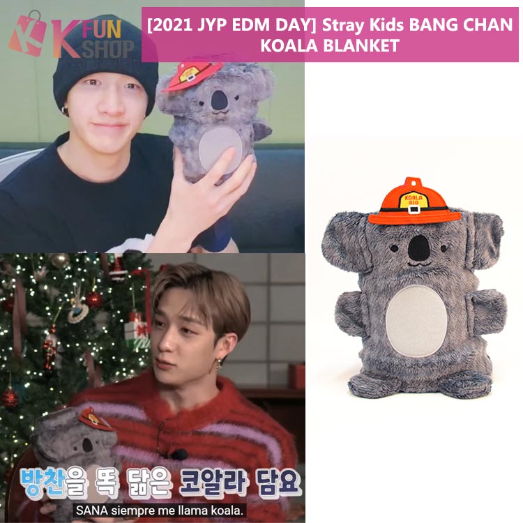 ��ͽ��/����̵����Stray Kids BANGCHAN KOALA BLANKET��2021 JYP EDM DAY��