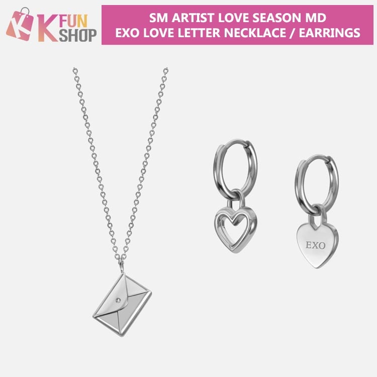 ��ͽ���EXO LOVE LETTER NECKLACE/LOVE LETTER EARRINGS_LOVE SEASON MD��SMTOWN&STORE��