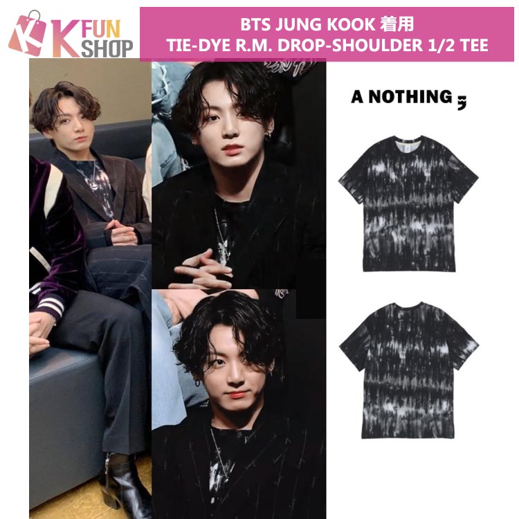 ̵BTS JUNGKOOK TIE-DYE R.M. DROP-SHOULDER 1/2 TEEA-NOTHING