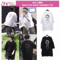 ̵BTS V  MAN FACE GIANT OVERBOX TEE