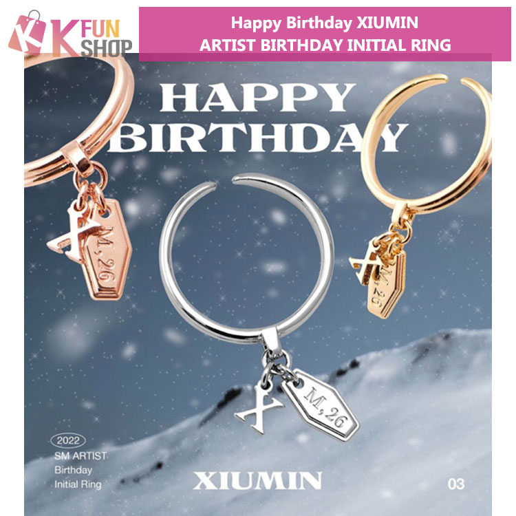 ͽEXO XIUMIN BIRTHDAY INITIAL RINGSMTOWN&STORE