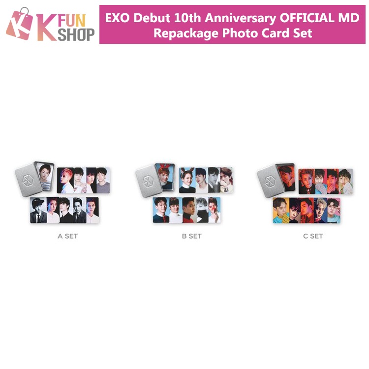 予約】EXO Repackage Photo Card Set_Debut 10th Anniversary OFFICIAL