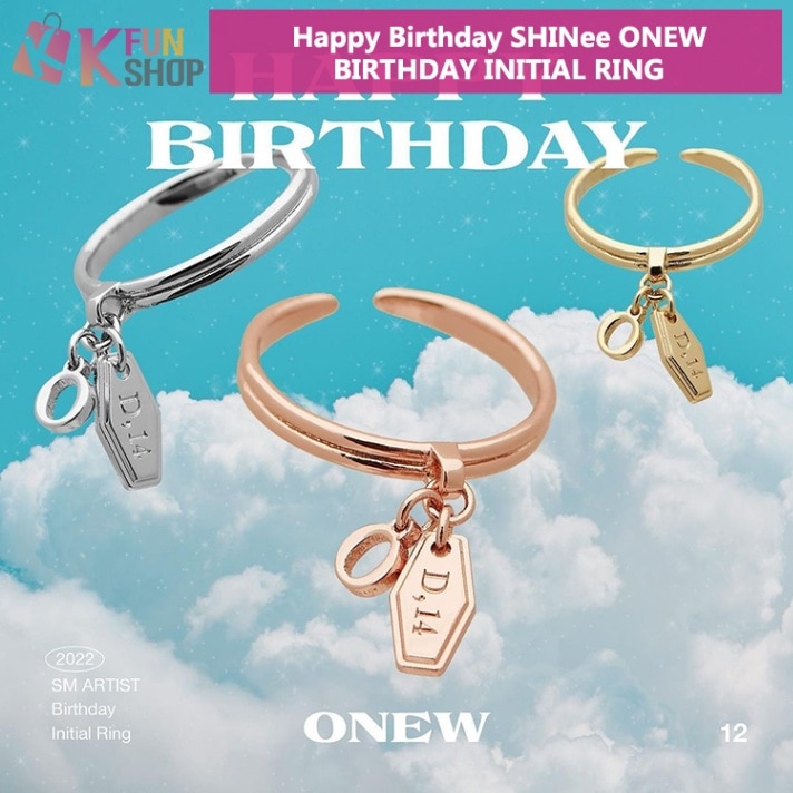 ͽSHINee ONEW BIRTHDAY INITIAL RING SMå