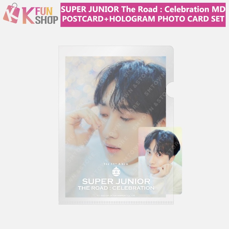 予約】SUPER JUNIOR POSTCARD + HOLOGRAM PHOTO CARD SET_The Road