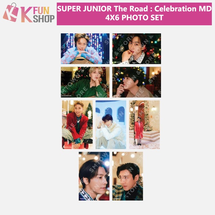 ͽSUPER JUNIOR 4X6 PHOTO SET_The Road : Celebration MD