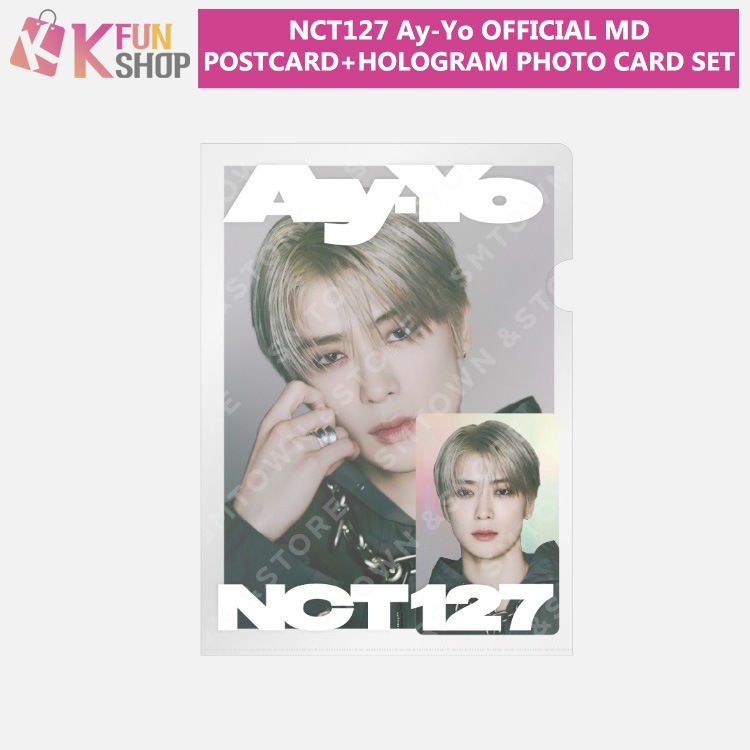 ͽNCT127 POSTCARD + HOLOGRAM PHOTO CARD SET_Ay-Yo OFFICIAL 1nd MD