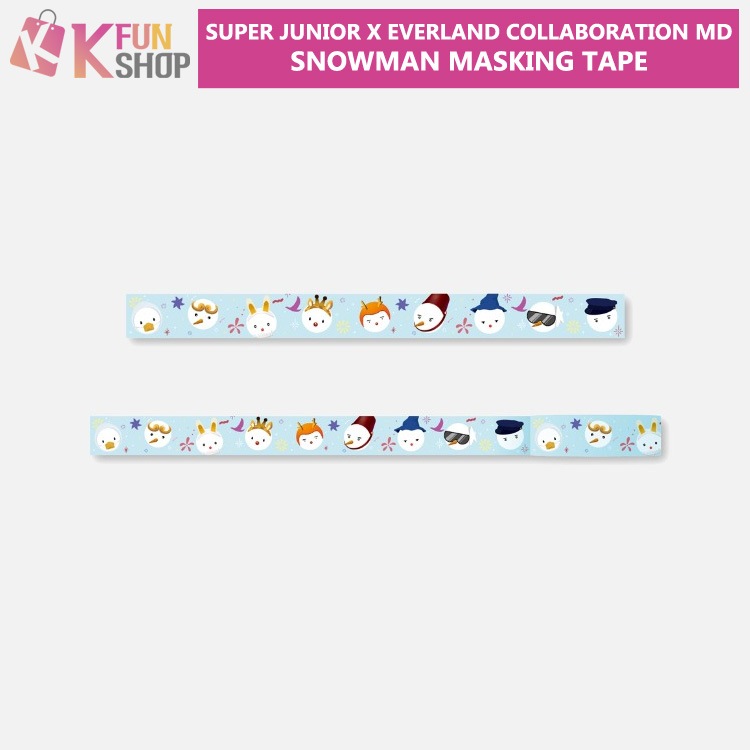 ��ͽ���SUPER JUNIOR SNOWMAN MASKING TAPE_SUPER JUNIOR X EVERLAND COLLABORATION MD