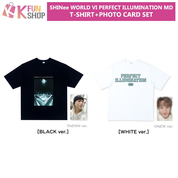 予約/送料無料】SHINee T-SHIRT+PHOTO CARD SET_WORLD VI [PERFECT