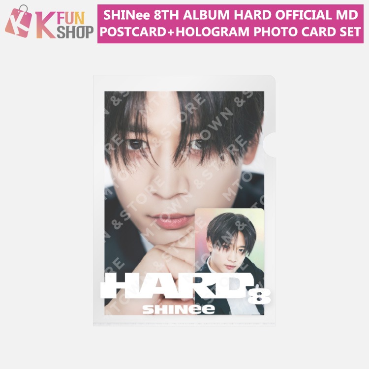 ͽSHINee POSTCARD + HOLOGRAM PHOTO CARD SET_8TH ALBUM [HARD] OFFICIAL MD