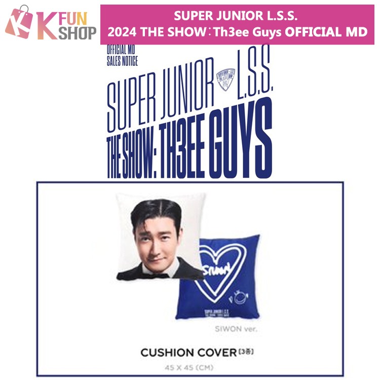 ͽ/̵SUPER JUNIOR L.S.S. CUSHION COVER_SUPER JUNIOR L.S.S. 2024 THE SHOWTh3ee Guys OFFICIAL MD