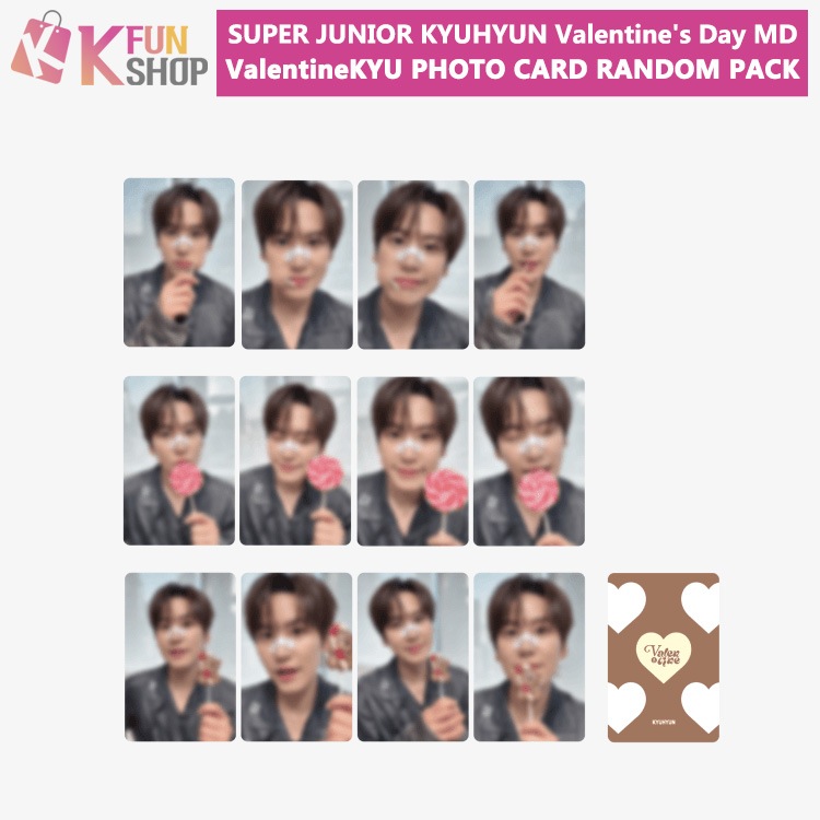2ͽSUPER JUNIOR KYUHYUN ValentineKYU PHOTO CARD RANDOM PACK