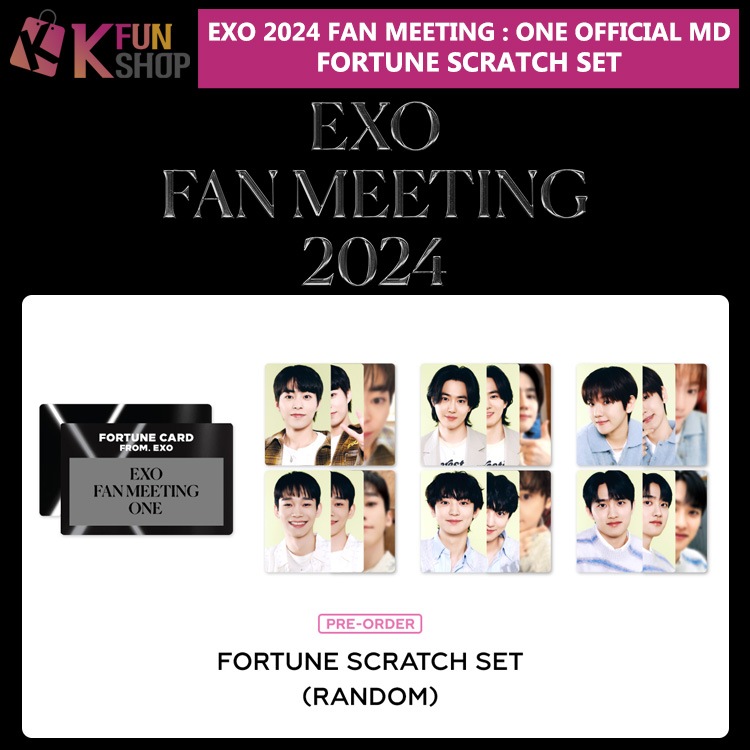 ͽ EXO FORTUNE SCRATSH SET_EXO 2024 FAN MEETING : ONE OFFICIAL MD