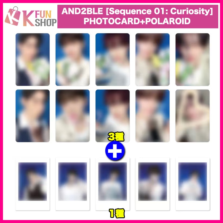 [4��SET] PHOTOCARD3���POLAROID1��_AND2BLE THE 1st MINI ALBUM [Sequence 01: Curiosity]
