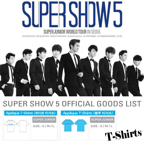 Super Show5 SM公式コンサートグッズ」Tシャツ