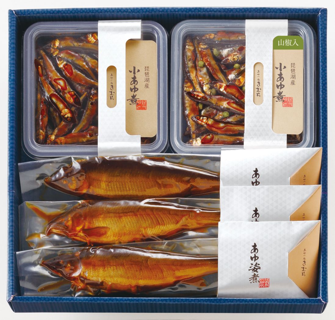 小あゆ煮・山椒入小あゆ煮 あゆの姿煮 詰合せ AK5M