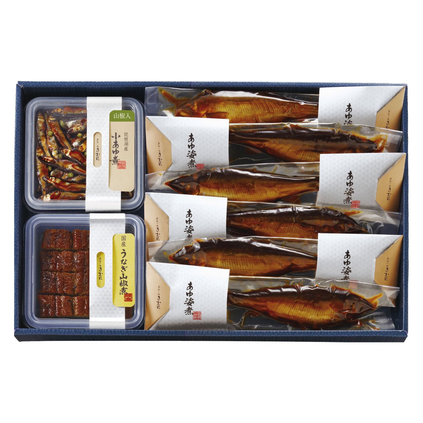 山椒入小あゆ煮・うなぎ山椒煮・あゆの姿煮 詰合せ AK8US