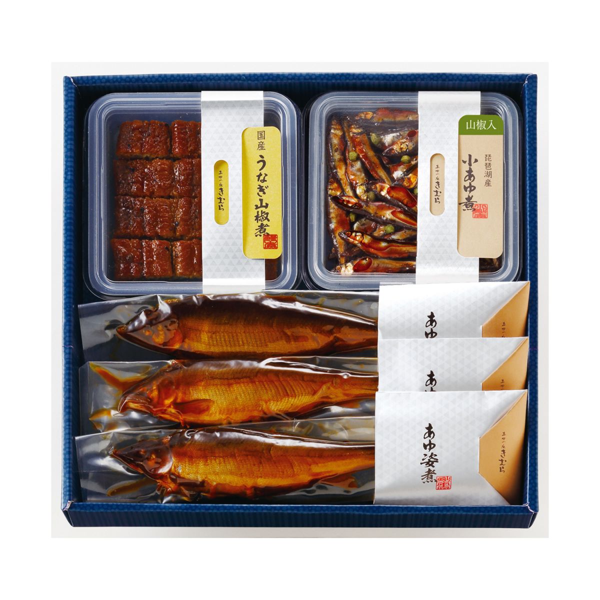 山椒入小あゆ煮・うなぎ山椒煮・あゆの姿煮 詰合せ AK5US
