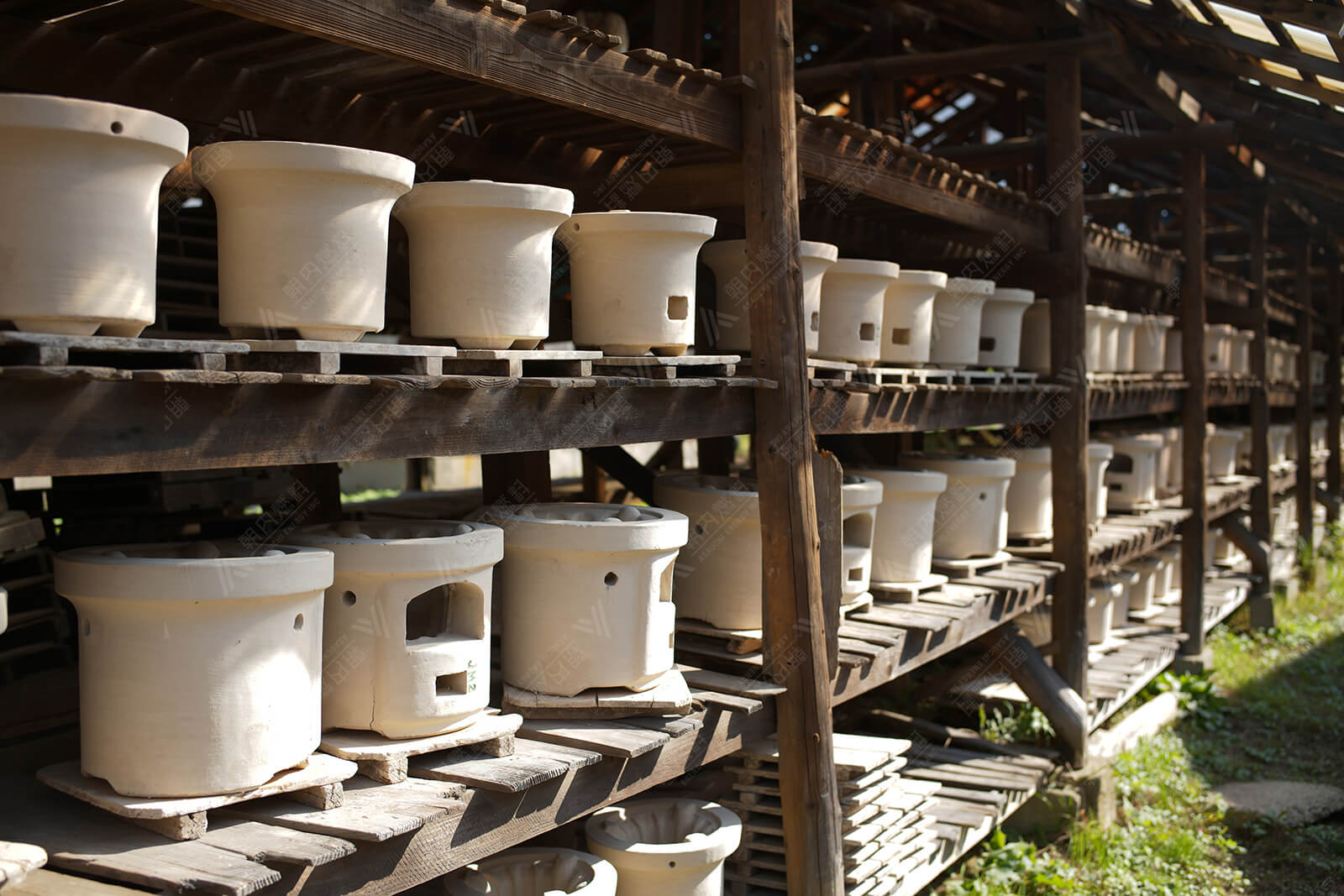 七輪息吹-IBUKI(丸/大/生成り)