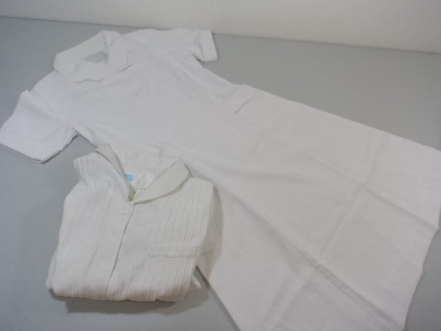 作業服 制服 ナース服 ワンピース ナガイレーベン 白衣L▼Careal 2点/10yt363