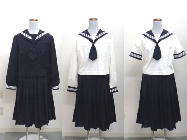 S50 千葉 和洋国府台女子高校 セーラー服 スカート ベスト 白ソックス ネクタイ Yt0092 女子制服 中学校 中古 中古学生服の専門店 A 制服店 Com