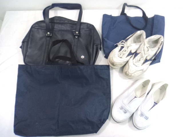 L66 東京都 十文字中学校・高等学校□通学鞄+サブバック+体育館