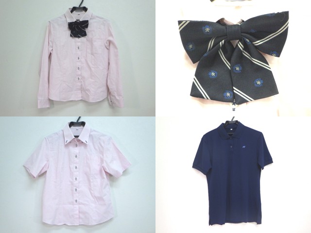 Y39 神奈川県 白鵬女子高校 半袖 長袖シャツ リボン Yt1239 1egrt 女子制服 高校 セット 中古学生服の専門店 A 制服店 Com