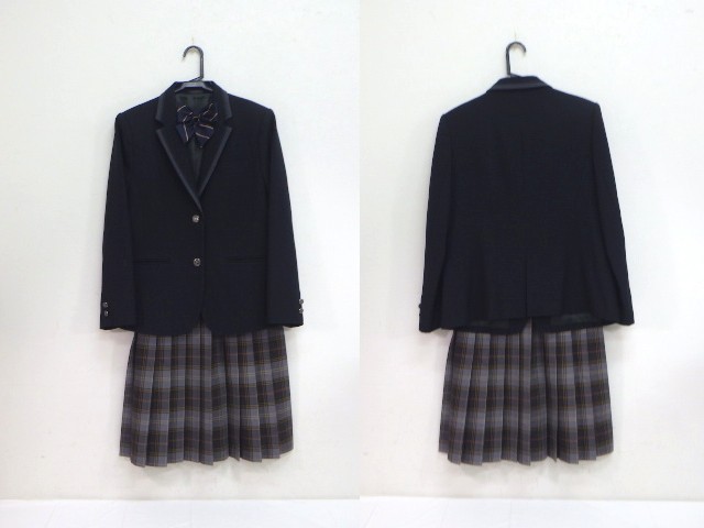C 帝京大学可児高等学校中学校 大きいサイズ Llサイズ ブレザー スカート リボン Yt18 55of 女子制服 高校 セット 中古学生服の専門店 A 制服店 Com