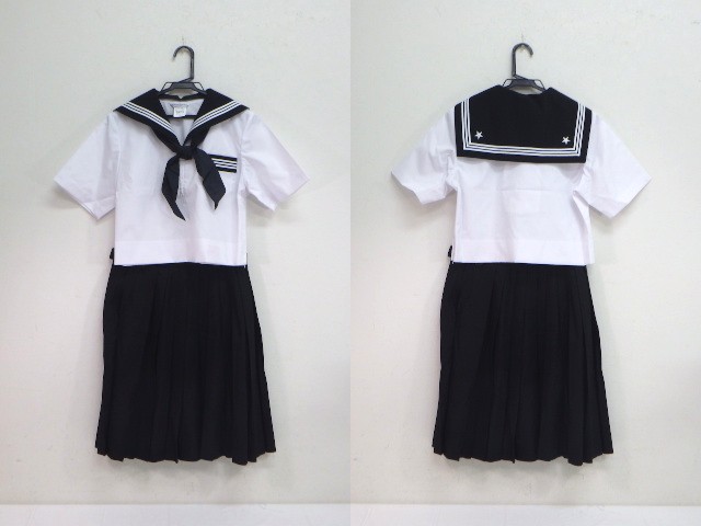 C27 栃木県立足利女子高校 夏服セーラー服 夏服スカート スカーフ Yt18 35afp 女子制服 高校 セット 中古学生服の専門店 A 制服店 Com