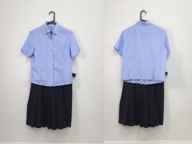 U44 愛知県啓明学館高校 半袖袖シャツ+夏服スカート/yt2040【15WE】