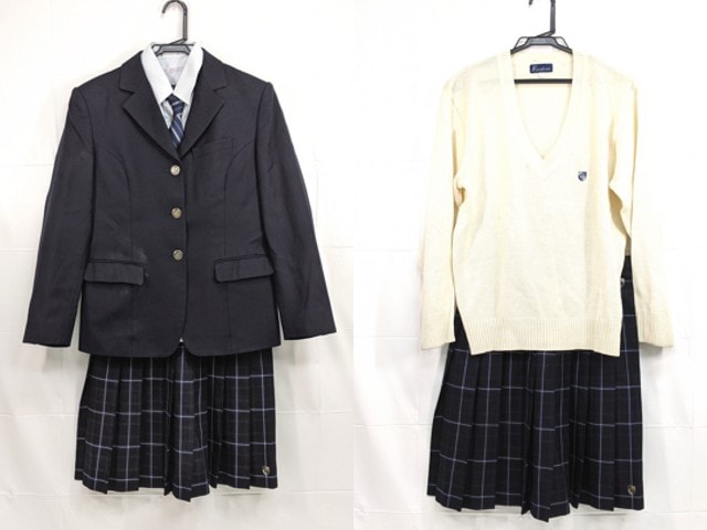 g11 京都 塔南高校 ブレザー+長袖シャツ+セーター+冬服スカート+ネクタイ/yt2293【1PXJE】