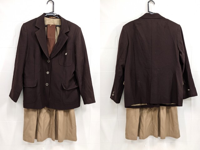 h31 北嵯峨高校 ブレザー+冬服スカート+ネクタイ/yt2434【3CFG】