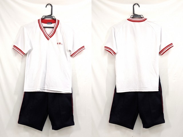 j45 桜花学園高校 体操服 体操着 半袖シャツ+ハーフパンツ/yt2605【6KVD】