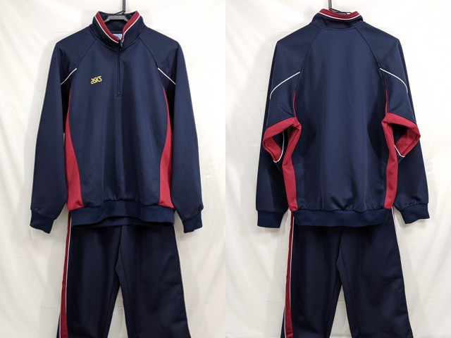 j57 静岡県 三島学園 知徳高校 体操着 体操服 長袖ジャージ上下/yt2619【3HSC】