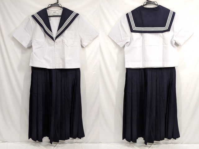 j53 中学校?? 高校?? 夏服セーラー服+冬服スカート/yt2621【25DE】