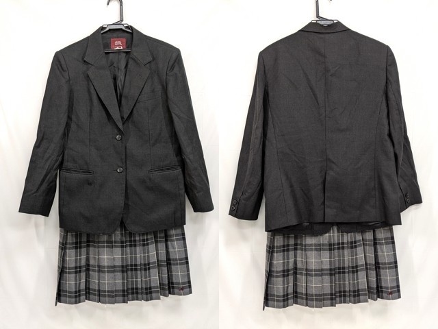 j83 京都府立桃山高校 ブレザー サイズ170A+冬服スカート/yt2633【8LCF】