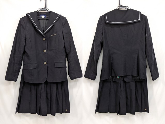 j83 京都府立乙訓高校 ブレザー サイズ165A+冬服スカート/yt2637【65DG】