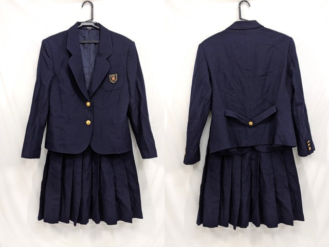 j83 京都明徳高校 モリハナエ ブレザー+冬服スカート/yt2638【8DKF】