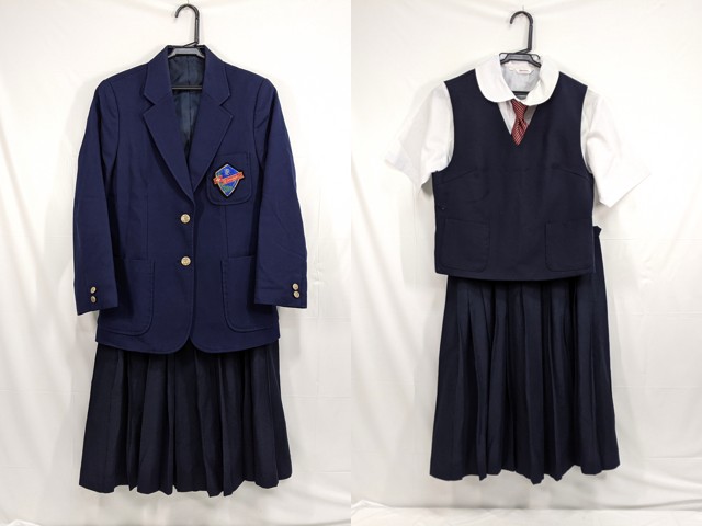 中学校?? 高校?? ブレザー+半袖シャツ+半袖シャツ+ベスト+夏服スカート+ネクタイ/yt2661【3KDG】